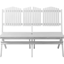 Trädgårdssoffa Vit - Haväng + Rengöringsmedel för utemöbler