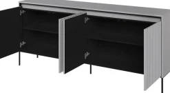 Trend skänk B193 cm - Grå/svart