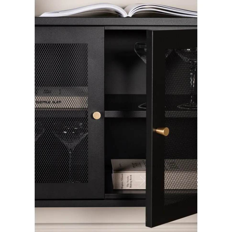 Trerike skänk - Svart