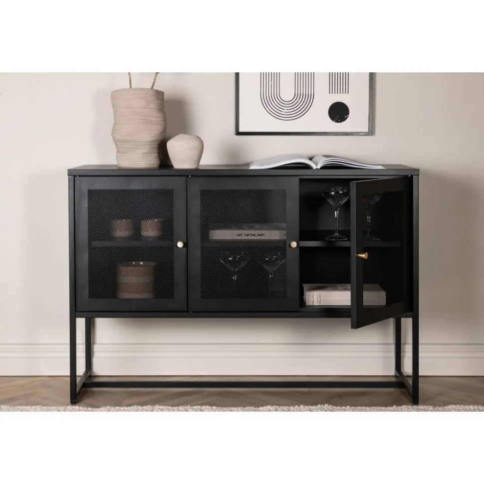 Trerike skänk - Svart