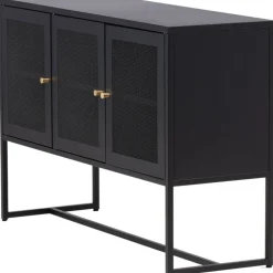 Trerike skänk - Svart + Möbeltassar