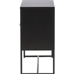 Trerike skänk - Svart + Möbeltassar