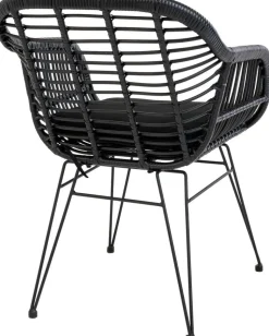 Trieste utestol med dyna - Svart + Textilrengöring för möbler