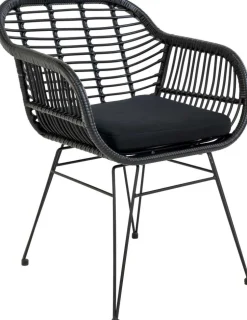 Trieste utestol med dyna - Svart + Fläckborttagare för möbler