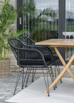 Trieste utestol med dyna - Svart + Fläckborttagare för möbler