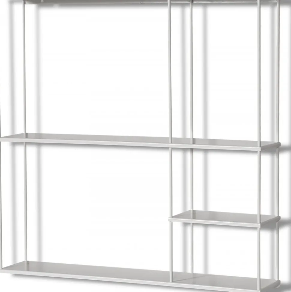 Trix vägghylla 60x60 cm - Vit metall