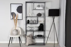 Träne bokhylla - Ljusgrå