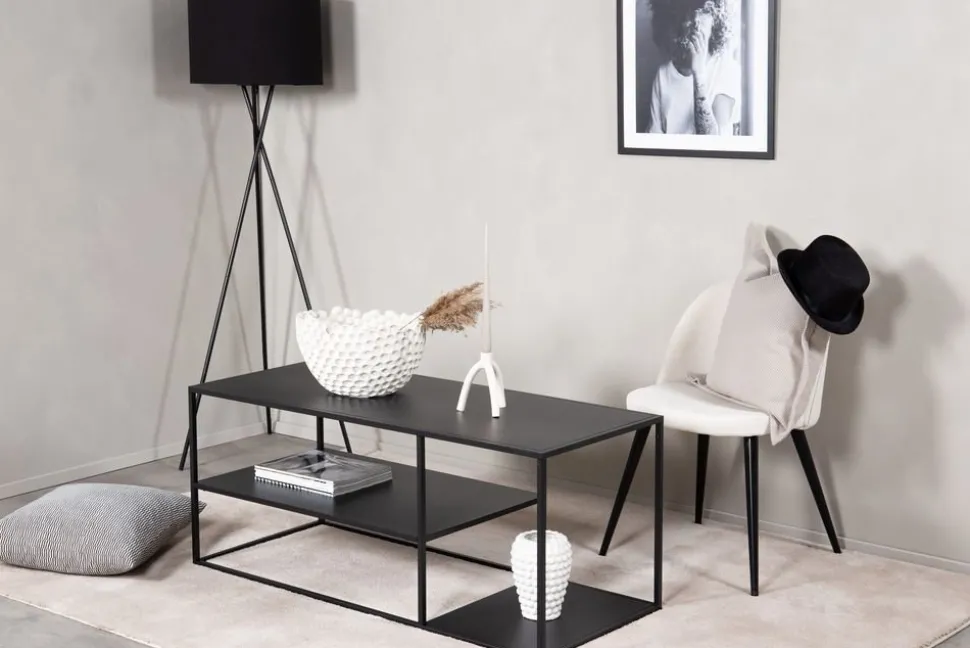 Träne soffbord 120 cm - Svart