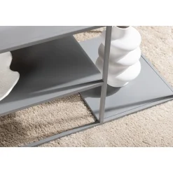 Träne soffbord 120 x 50 cm - Ljusgrå