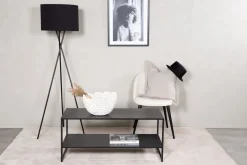 Träne soffbord 101,6 x 43,2 cm - Svart