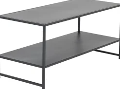 Träne soffbord 101,6 x 43,2 cm - Svart