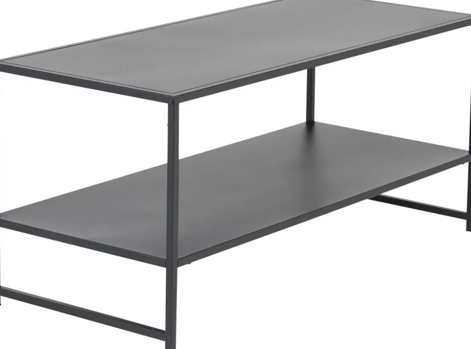 Träne soffbord 101,6 x 43,2 cm - Svart