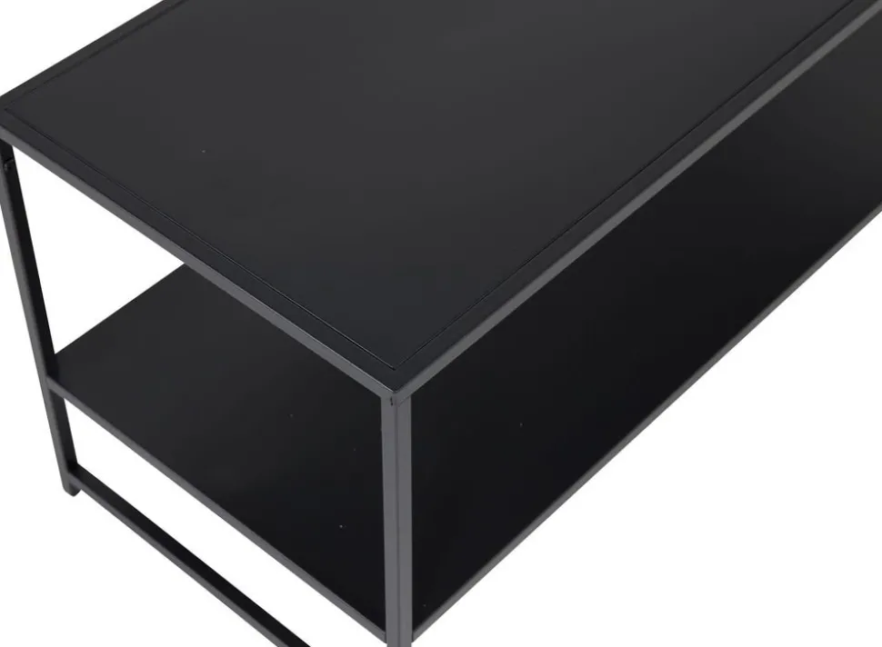 Träne soffbord 101,6 x 43,2 cm - Svart