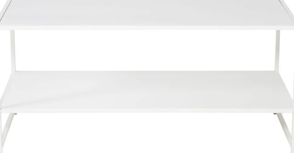 Träne soffbord 101,6 x 43,2 cm - Vit