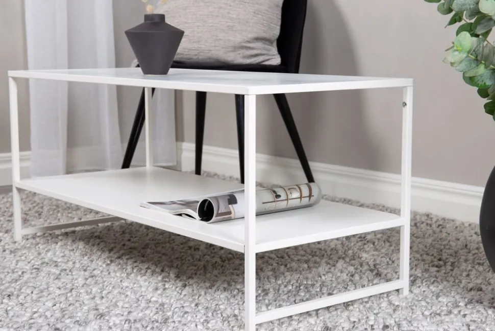 Träne soffbord 101,6 x 43,2 cm - Vit