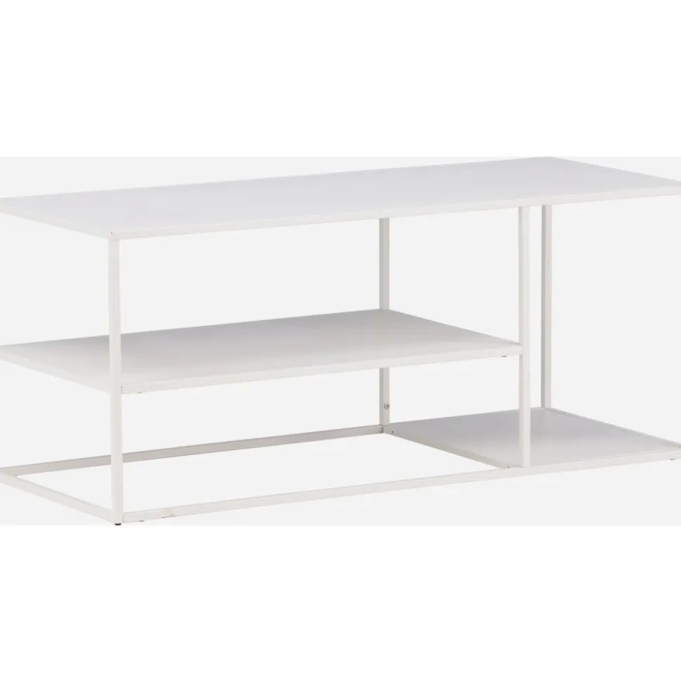 Träne soffbord 120 x 50 cm - Vit