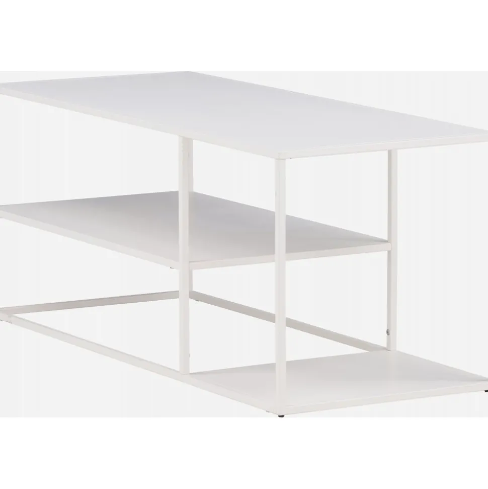 Träne soffbord 120 x 50 cm - Vit