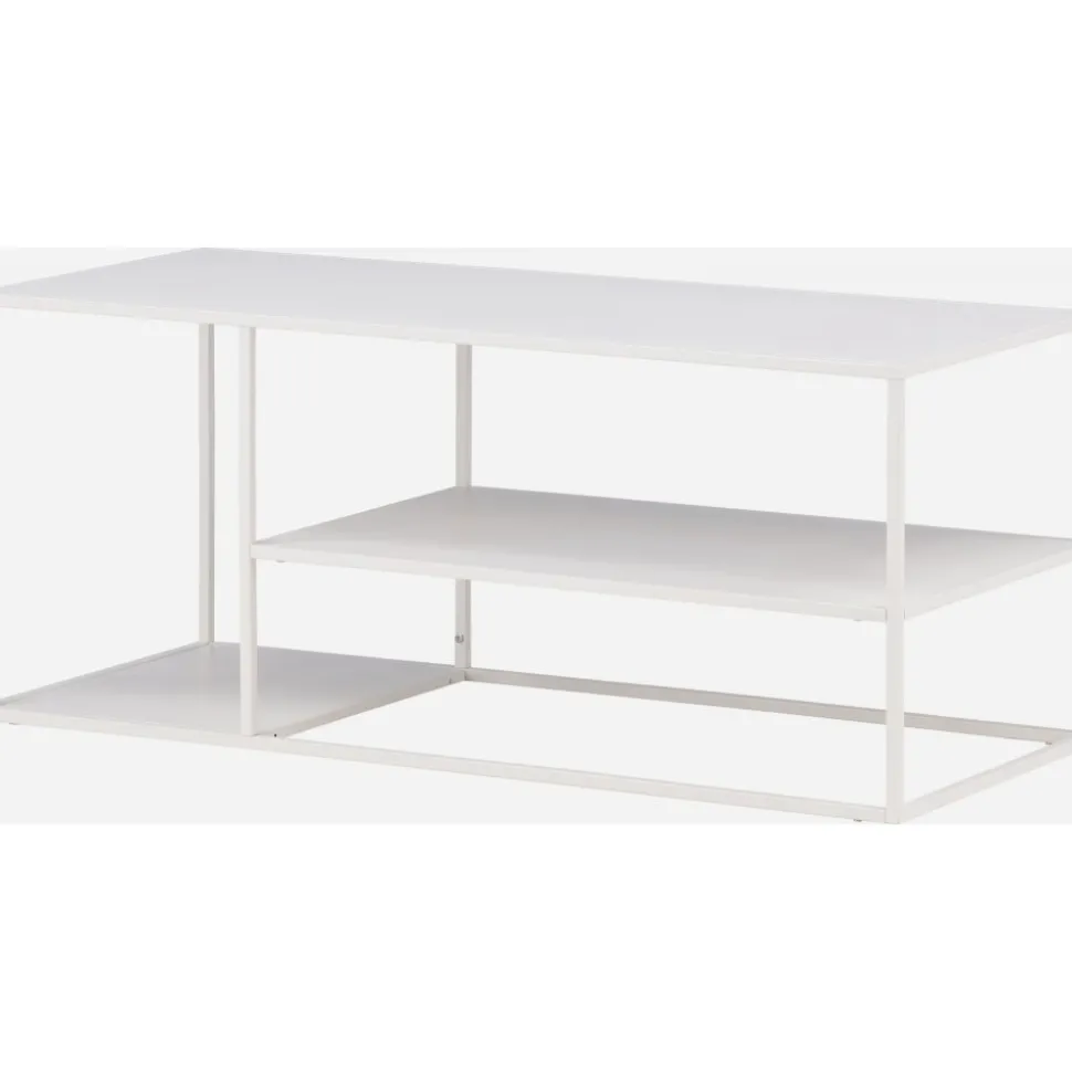 Träne soffbord 120 x 50 cm - Vit