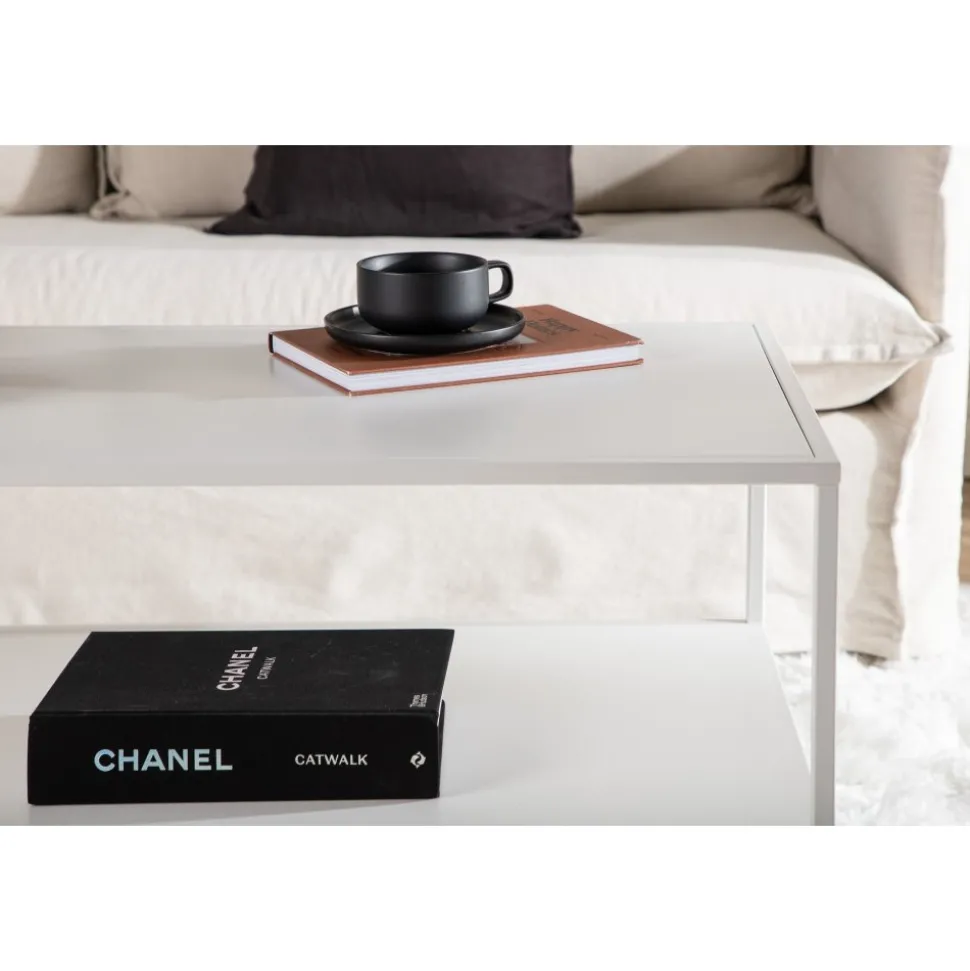 Träne soffbord 120 x 50 cm - Vit