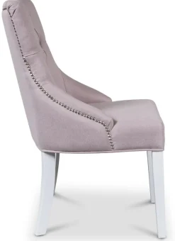 Tuva EUR Matstol - Rosa / Vit