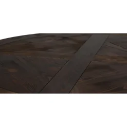 Tuva runt matbord Ø150 cm - Brun / Vit