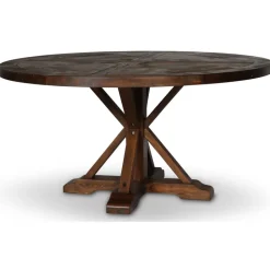 Tuva runt matbord Ø150 cm - Brun vintage