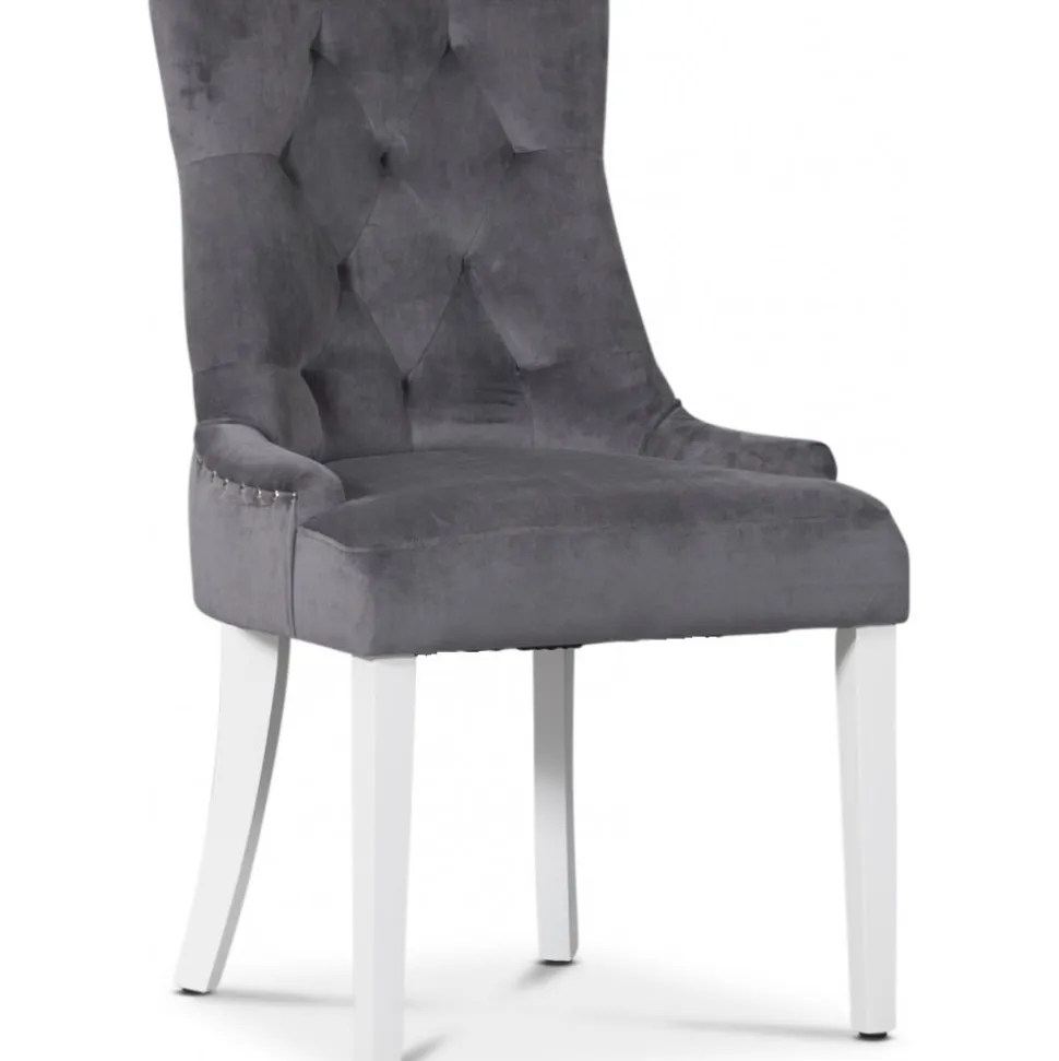Tuva Stol i grå sammet