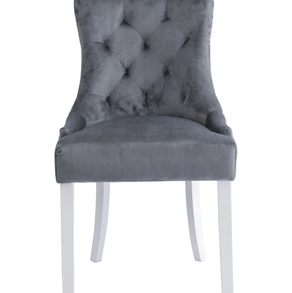 Tuva Stol i grå sammet