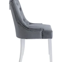 Tuva Stol i grå sammet + Möbeltassar