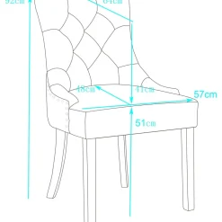 Tuva stol med handtag i ryggen - Gråbeige + Möbeltassar