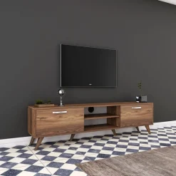 TV-bänk Anon i valnöt - 180 cm