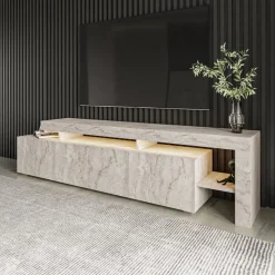 TV-bänk Beliz i travertin - 192 cm