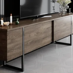 TV-bänk Lux i valnöt - 180 cm