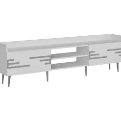 TV-bänk Vit 183,6 cm bred