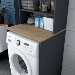 Tvättmaskinskåp med förvaring
