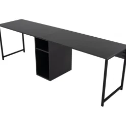 Twin skrivbord - Antracit/svart