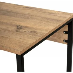 Twin skrivbord - Furu/svart