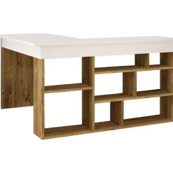 Tywin hörnskrivbord 129x120 cm - Furu/vit