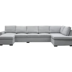 U-soffa med förvaring 367 cm grå