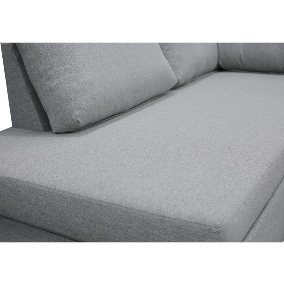 U-soffa med förvaring 367 cm grå + Fläckborttagare för möbler