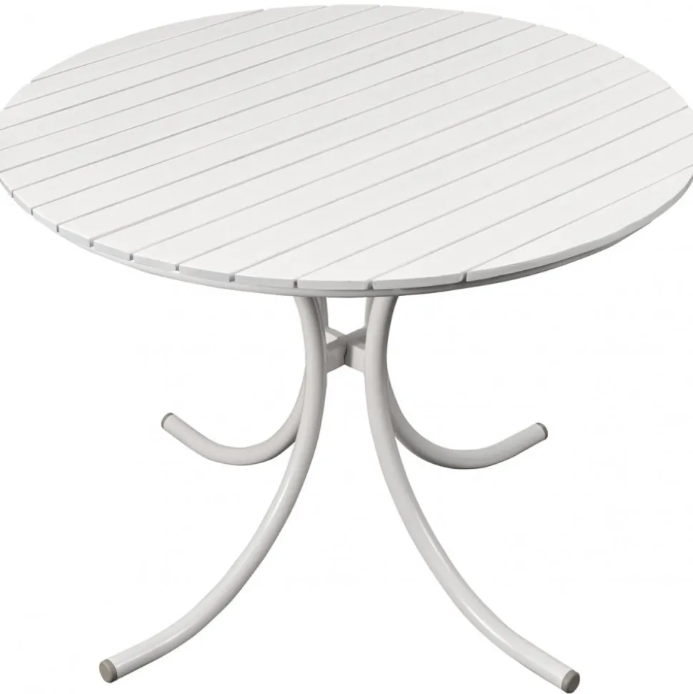 Utebord Ø130 cm vit - Holmsund