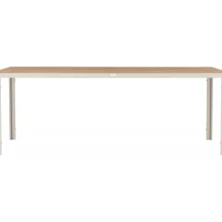 Utebord 205 x 90 cm beige / Teaklook - Copacabana + Rengöringsmedel för utemöbler