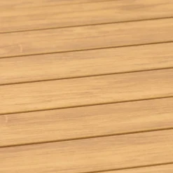 Utebord 205 x 90 cm beige / Teaklook - Copacabana + Textilskydd för utemöbler