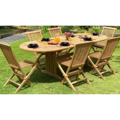 Utebord i teak 180/240 cm - Saltö