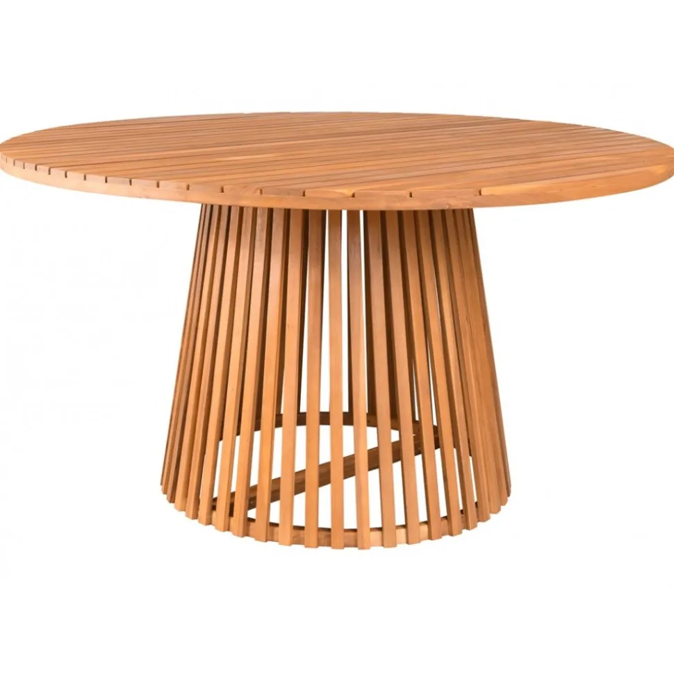 Utebord i trä runt 140 cm diameter