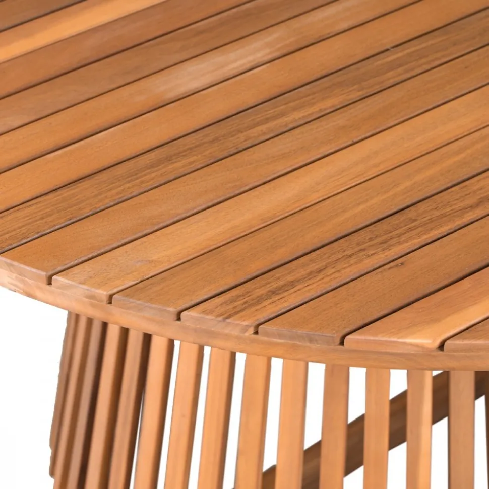 Utebord runt Ø120 cm + Rengöringsmedel för utemöbler