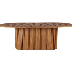 Utebord teak ovalt 220x100 cm