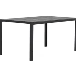 Utebord 150x90 cm - Svart / Grå aintwood - Las Vegas + Textilskydd för utemöbler