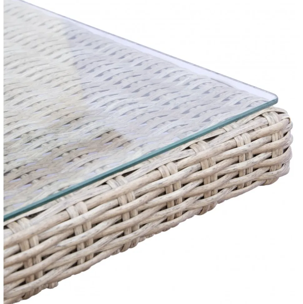 Utebord 200x100 cm rotting - Hampton + Rengöringsmedel för utemöbler