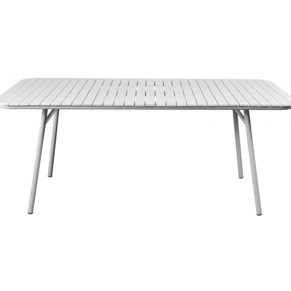 Utebord 180x80 cm vit - Holmsund + Textilskydd för utemöbler